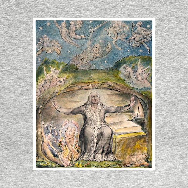 illustration to milton s l allegro and il penseroso 1820 - William Blake by Kollagio